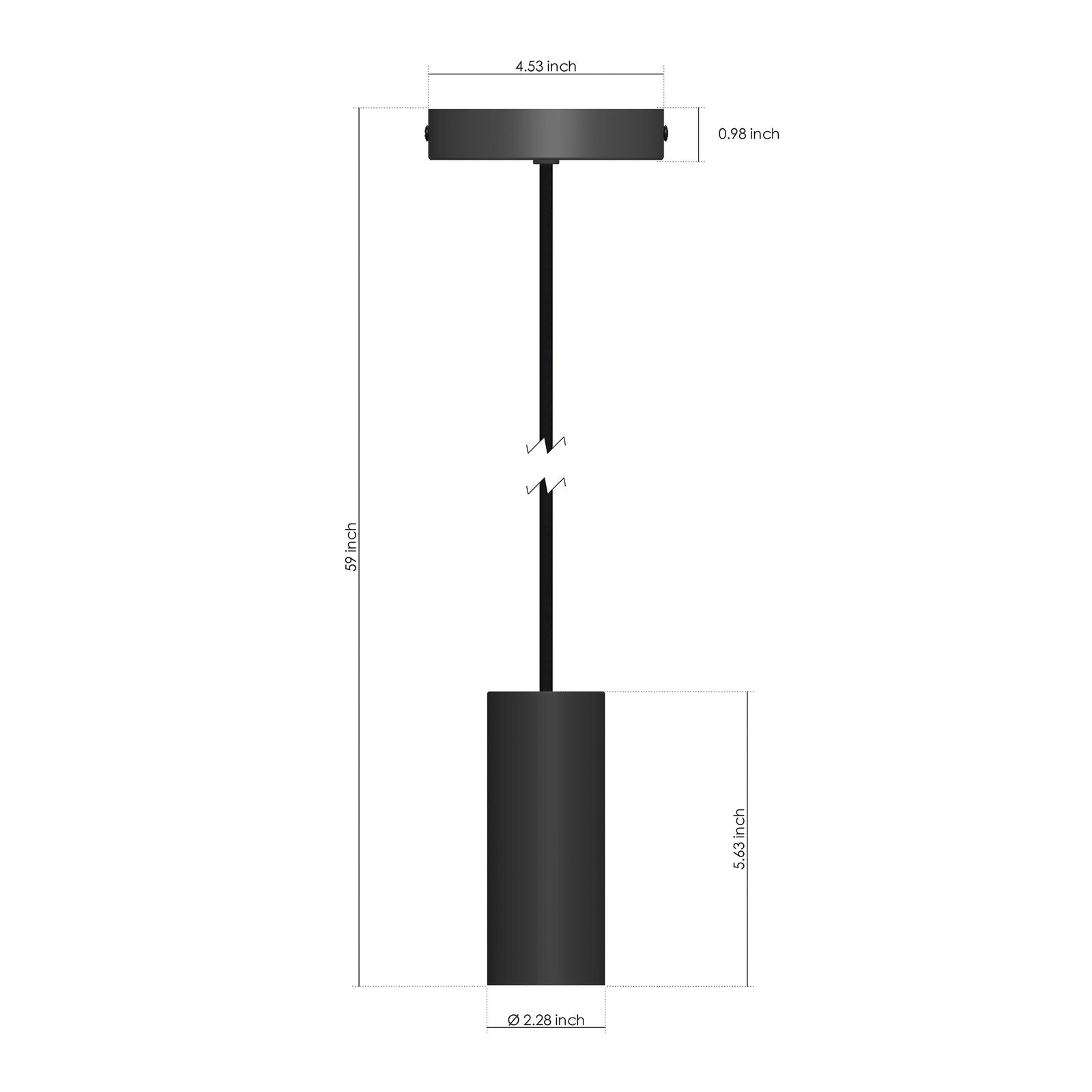 Philips Hue pendel, E27-fatning, 1 lyskilde, sort
