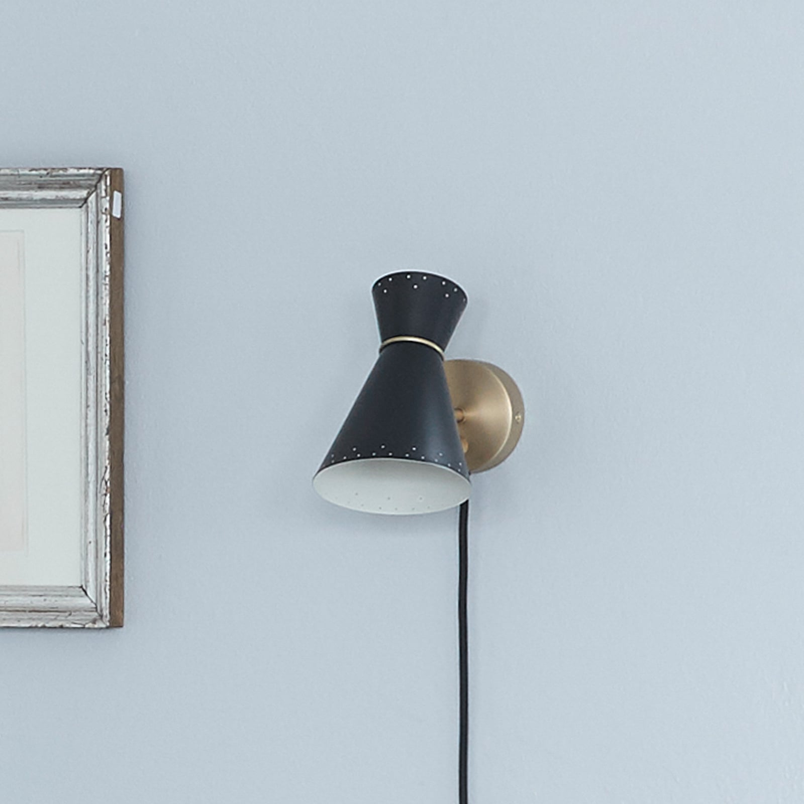 Bloom Wandleuchte, schwarz, Ausladung 20 cm - Warm Nordic