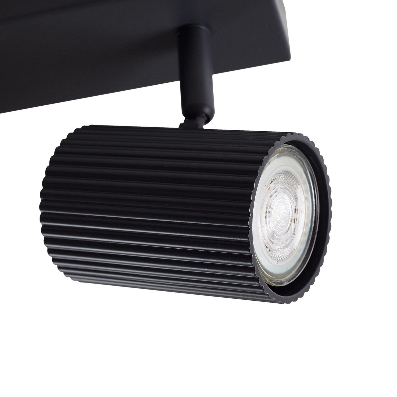 Lindby vägglampa Kardis, mörkgrå, 3 lampor, metall, GU10