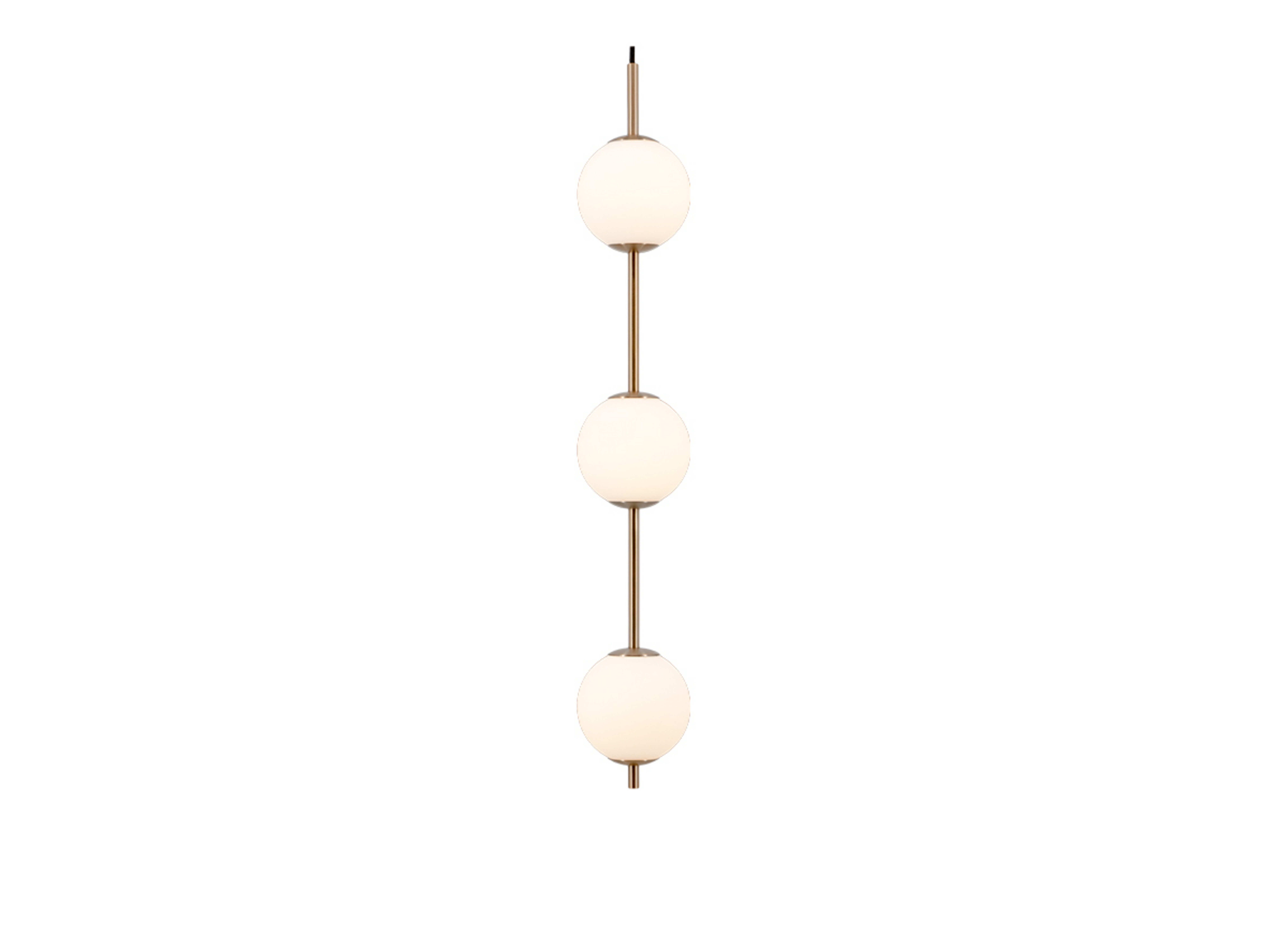 Audrey 3 Pendant Brass/White Opal - UMAGE