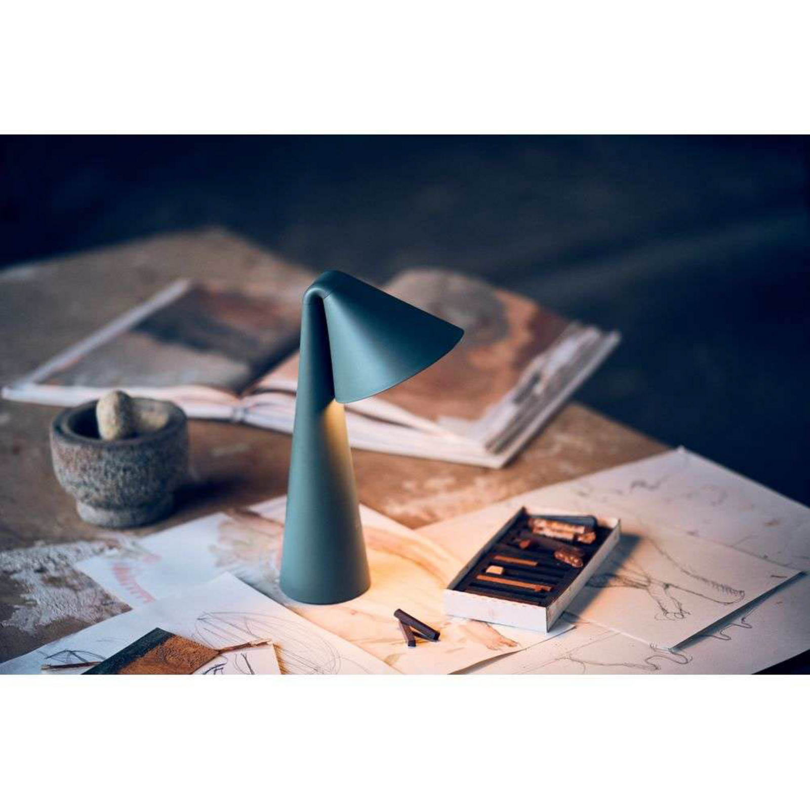 Ami Portable Table Lamp Sage Green - Frandsen