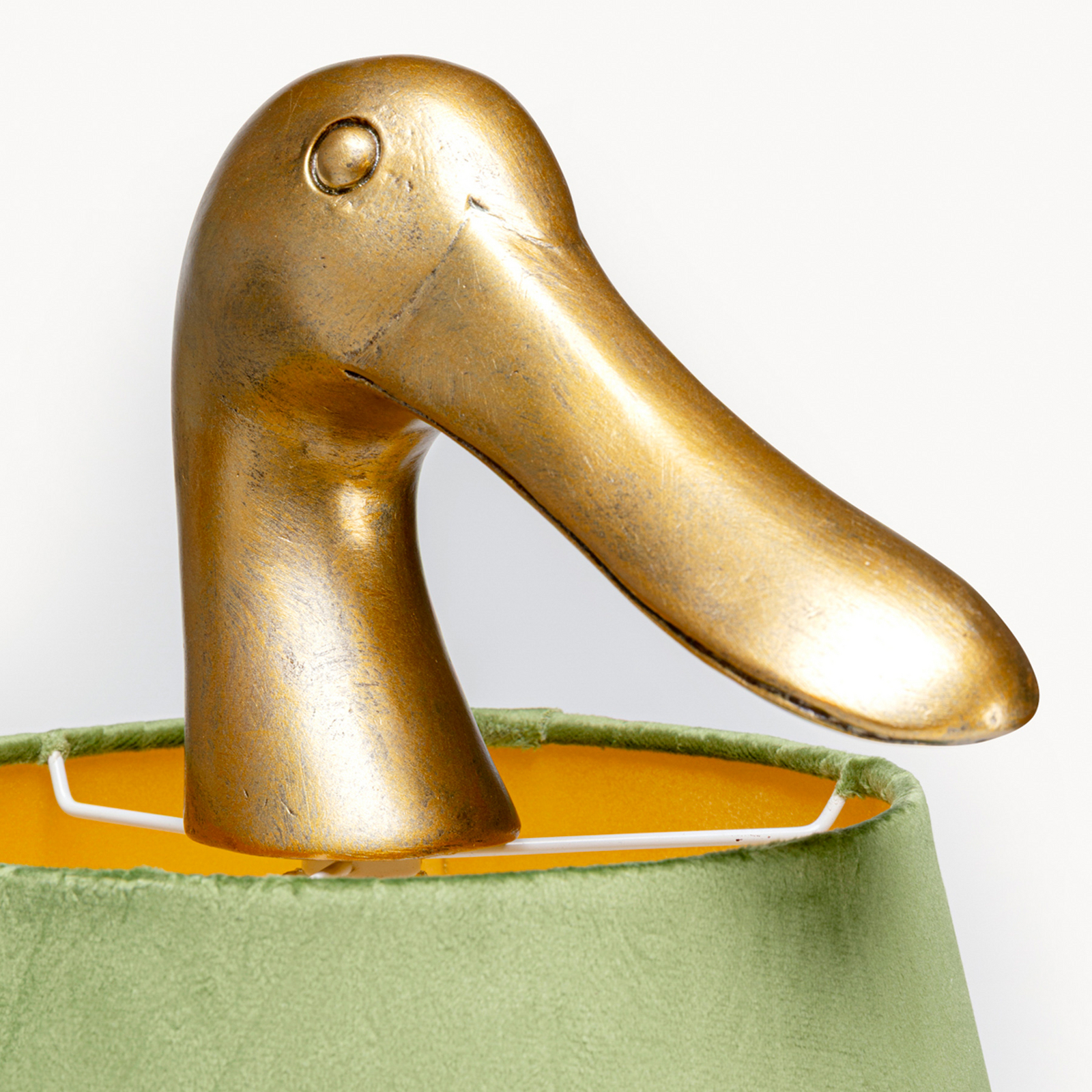 Kare stalo lempa „Duck“, žalia, linas, aukštis 61 cm, E27 Kare stalo lempa „Duck“, žalia, linas, aukštis 61 cm, E27