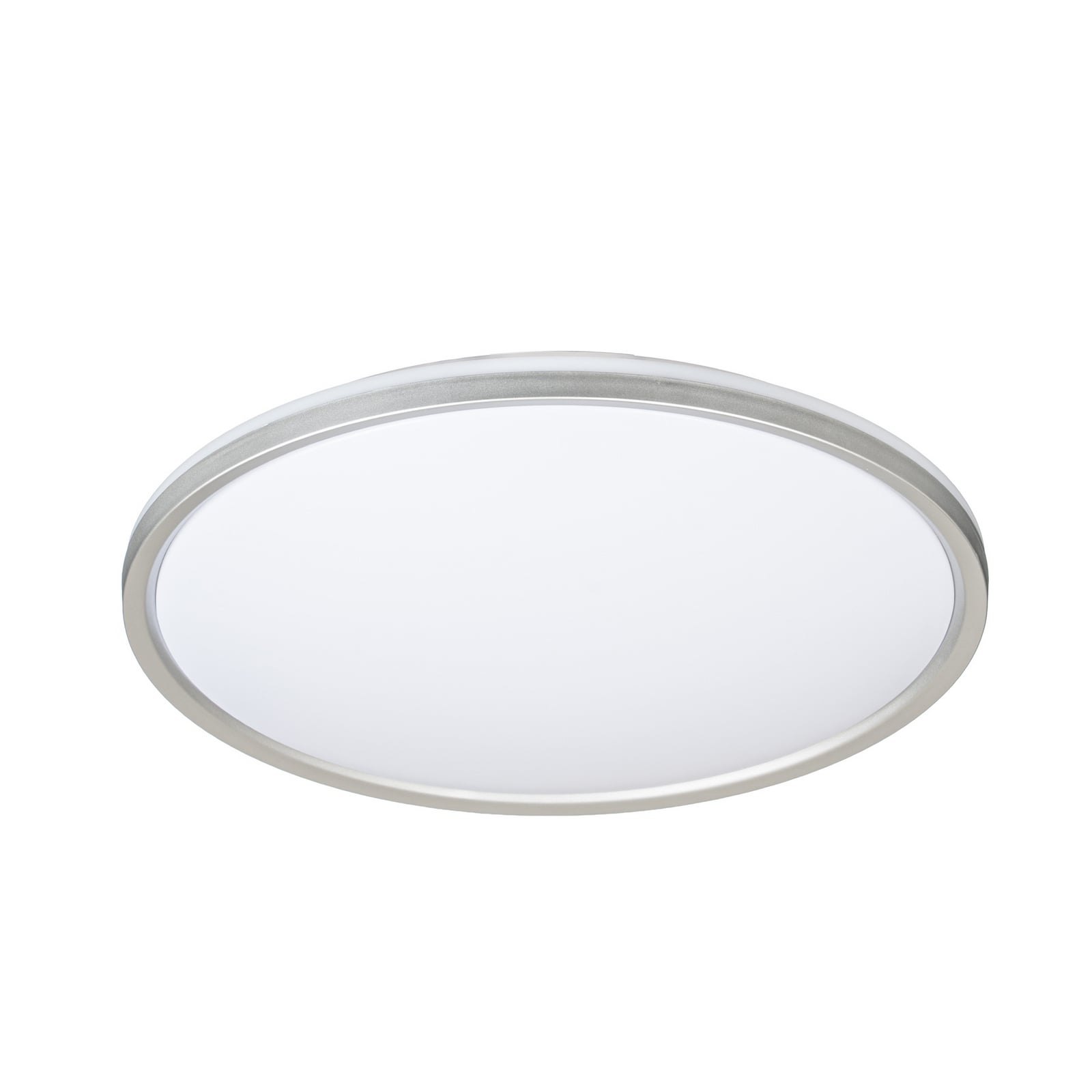Plafón LED Lindby Edmund, plateado, Ø 39 cm, CCT, IP44 Plafón LED Lindby Edmund, plateado, Ø 39 cm, CCT, IP44