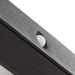 Tavon Square LED Zonnecel Wandlamp Dim. w/Sensor Zwart - Lucande