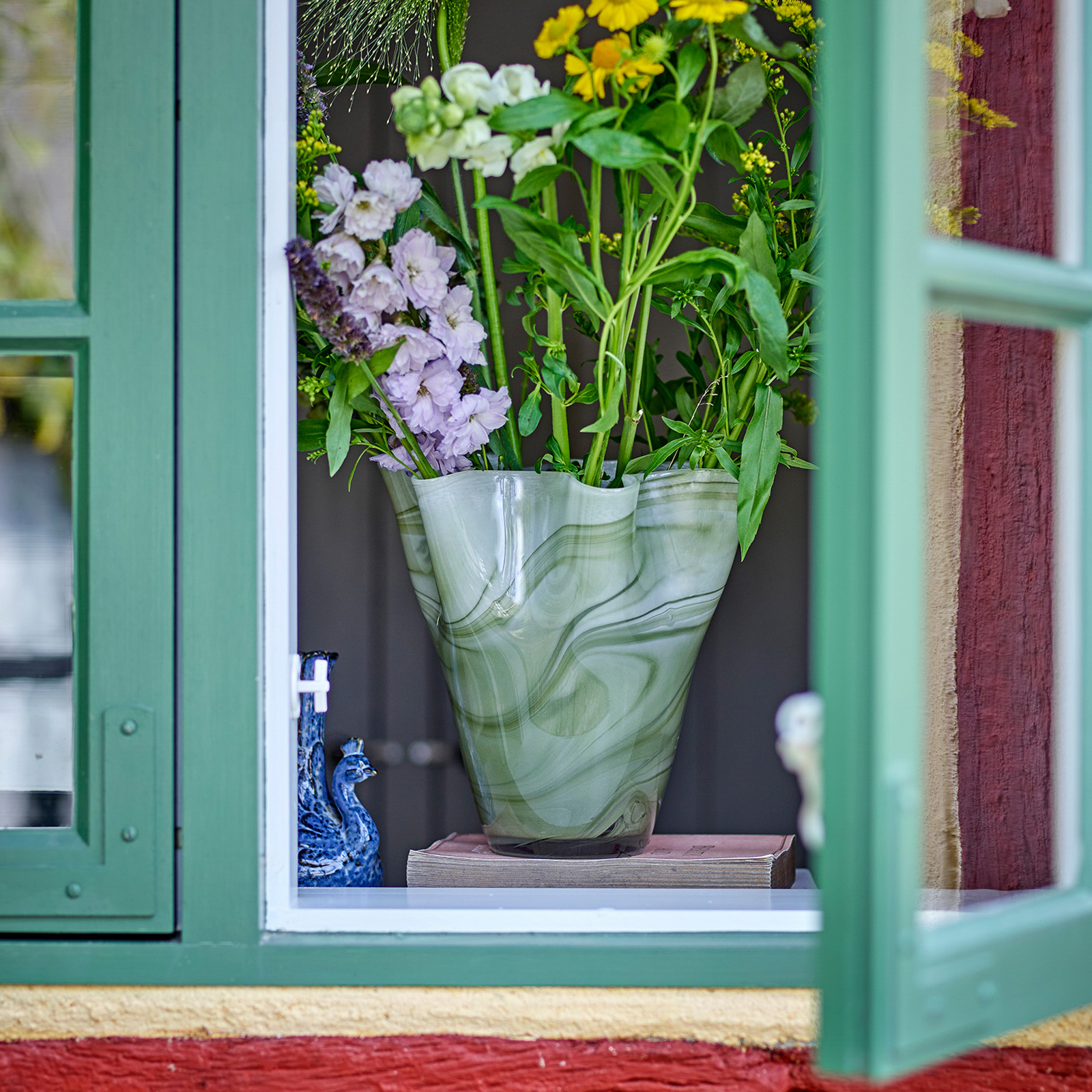 Vase Toryn, vert, hauteur 24 cm, verre - Bloomingville
