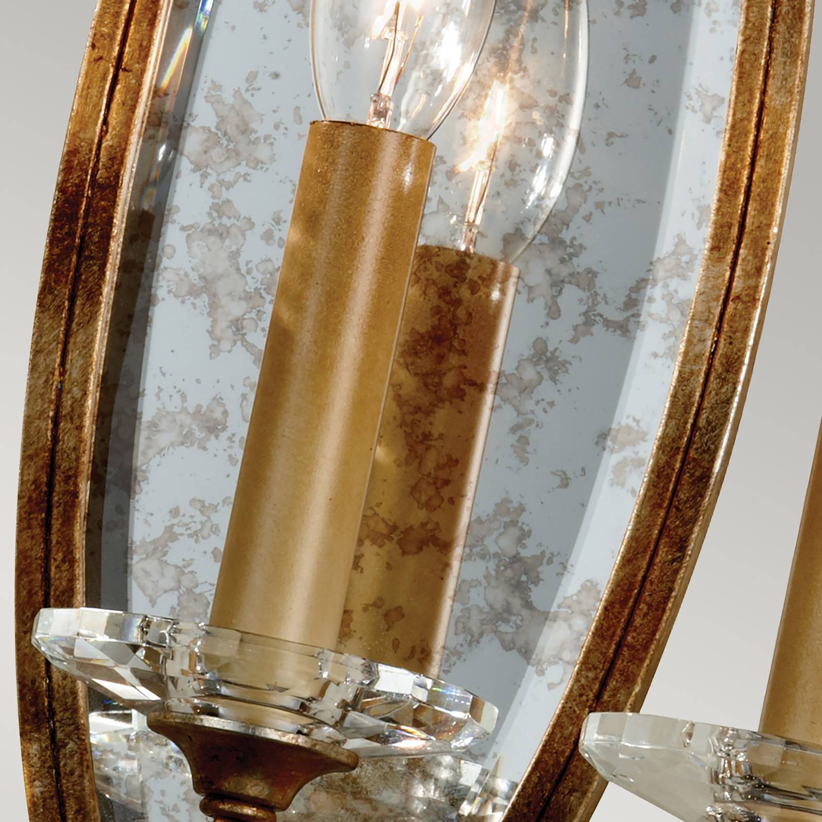 Image of FEISS Applique Valentina, à 3 lampes, bronze/cristal 5024005285618