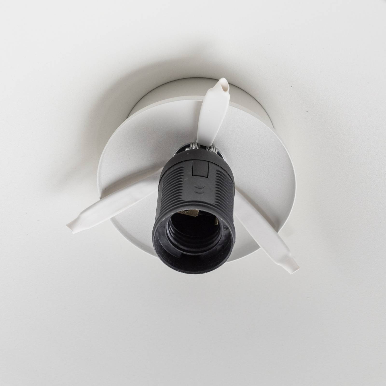 Kinkiet zewnętrzny Enduro, biały, stal, szkło, IP44, E27