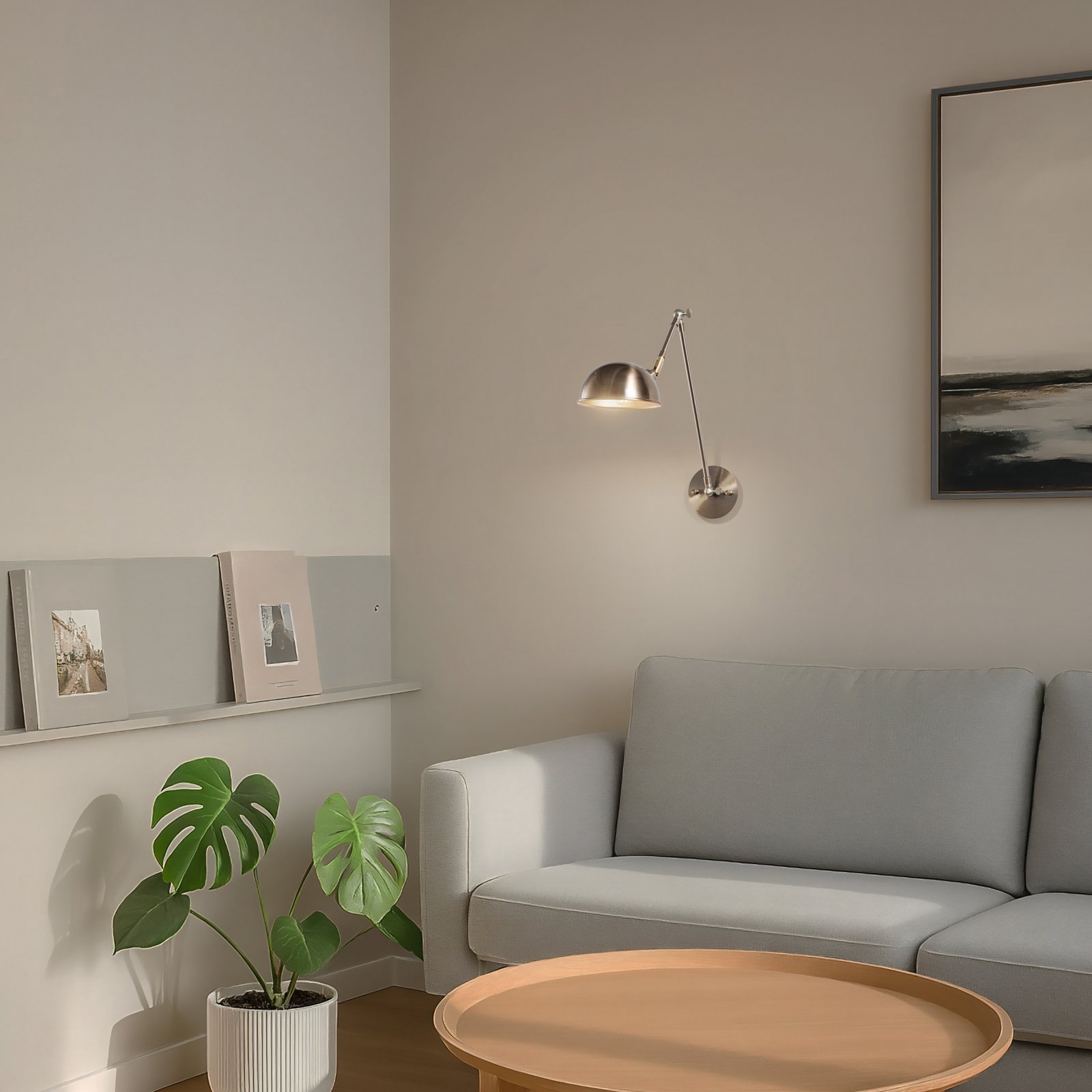 Wandleuchte Sivani 6239, altmessing, verstellbar, E27