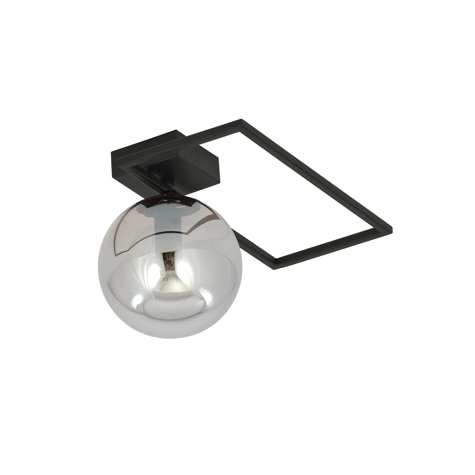 Lampa sufitowa Imago 1D, 1-punktowa, czarna/grafitowa