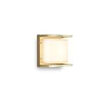 Ice Cubic 3405 LED wall light, natural brass