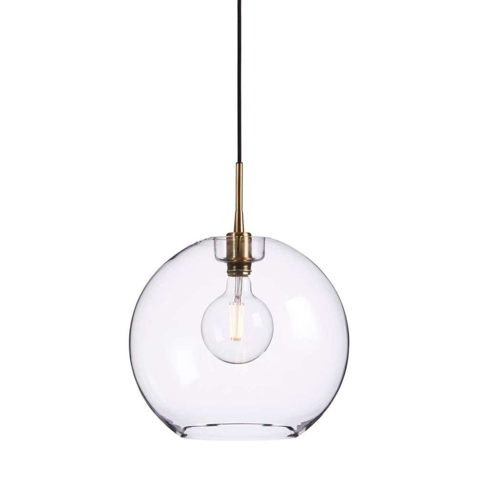 Gloria Závěsná Lampa Ø380 Brass/Clear Glass - Belid