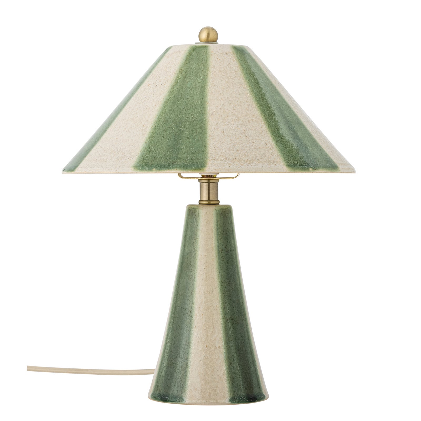 Lampada da tavolo Olive, verde/crema, altezza 35 cm - Bloomingville