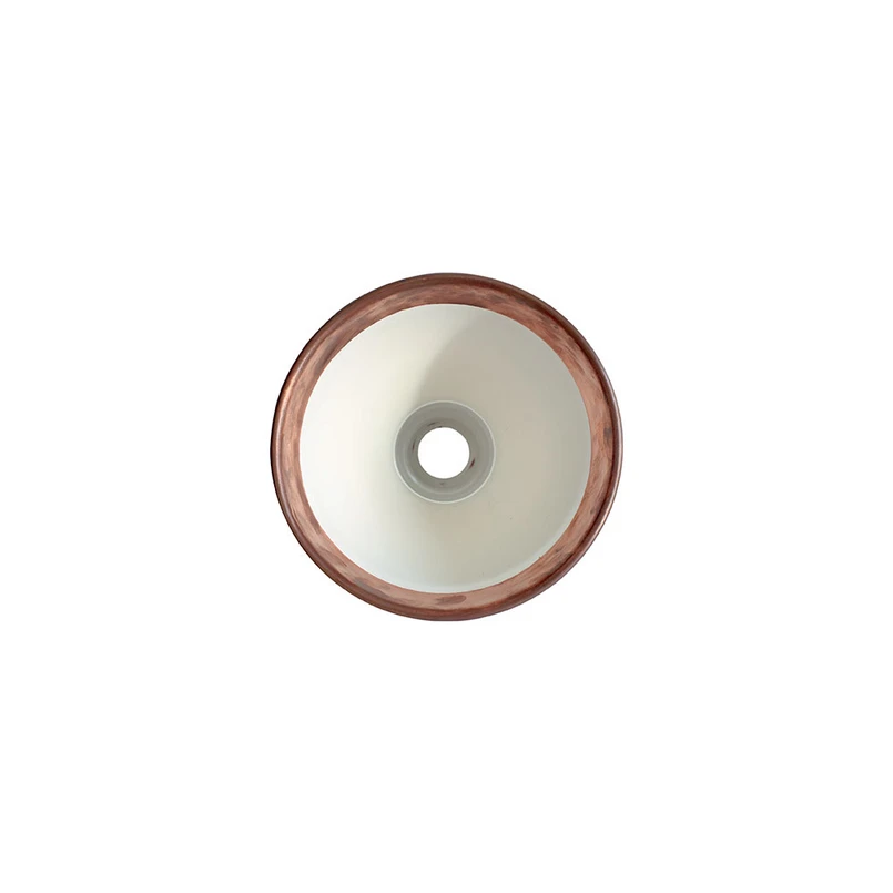 Lampe Gras – 304 Wandleuchte Schwarz/Raw Kupfer/Weiß