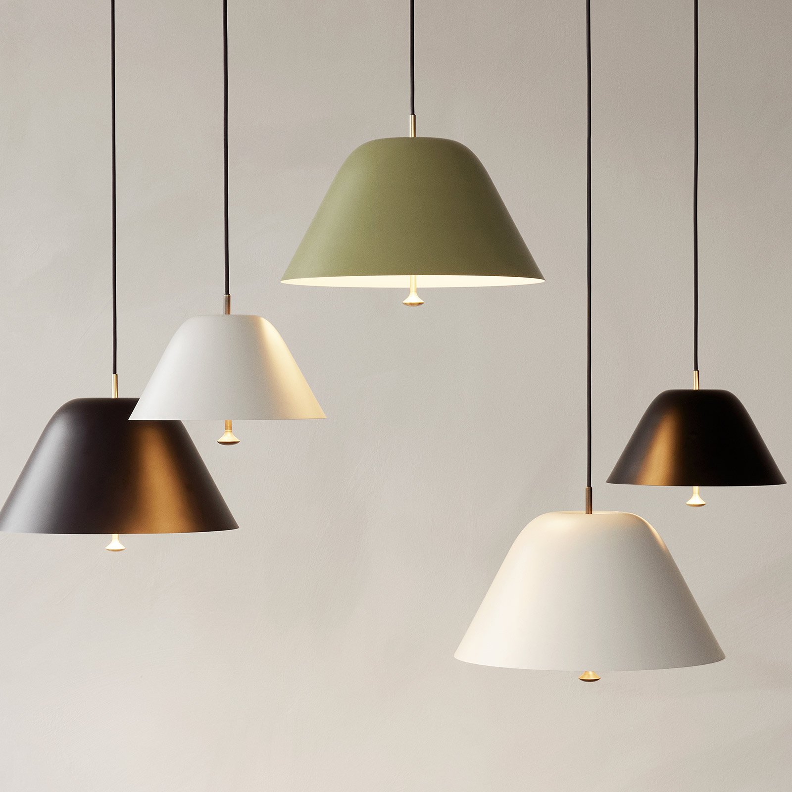 Levitate Hanglamp 40 Sage Green Brass - Audo Copenhagen
