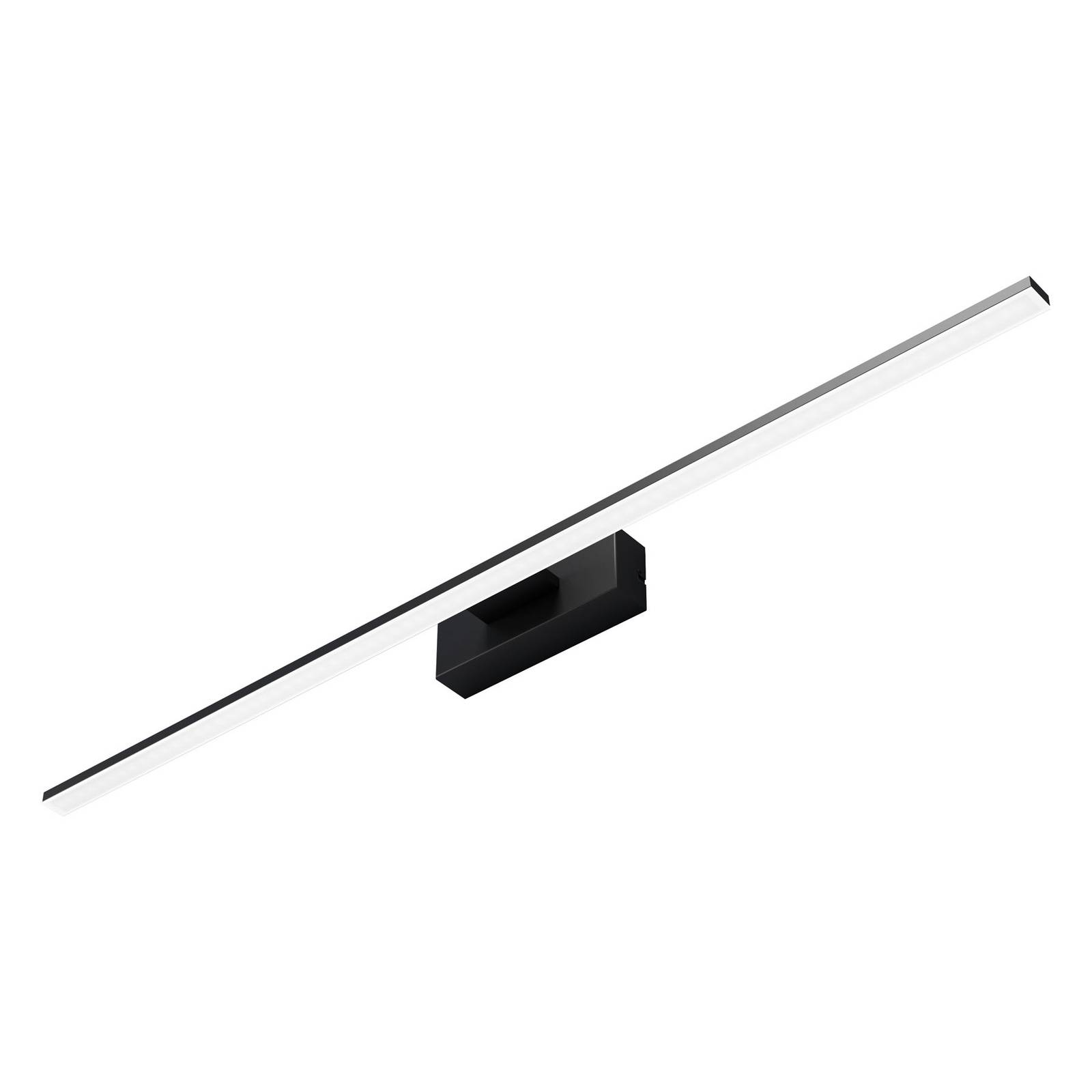 Euluna LED-seinävalaisin Miroir 80 cm musta 3 000 K - moderni lamppu Kylpyhuone musta, kuultovalkoinen