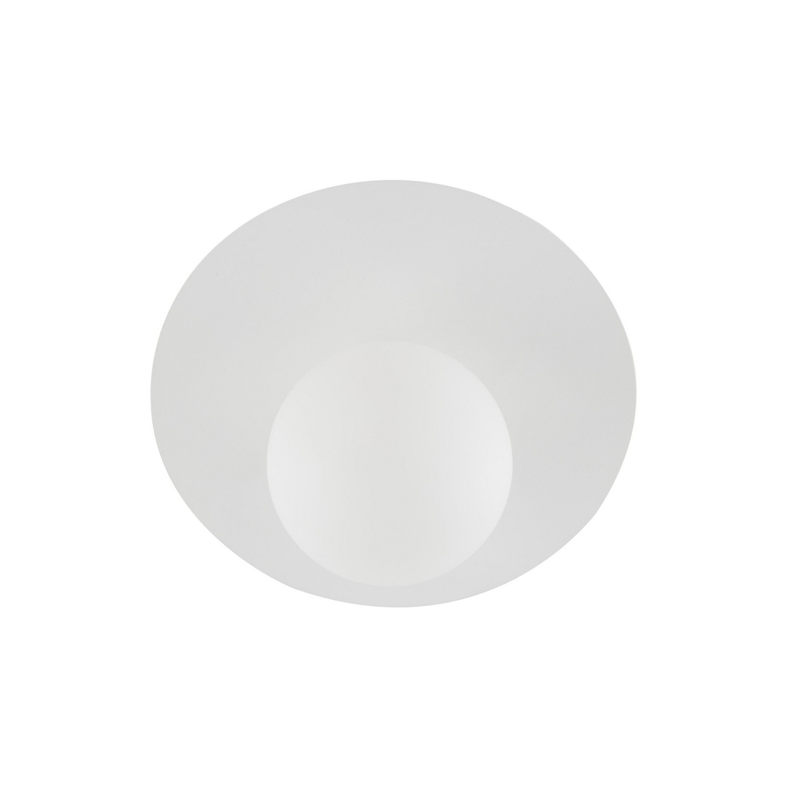 Ceiling lamp Pixie, white, glass, Ø 25 cm, ball, G9