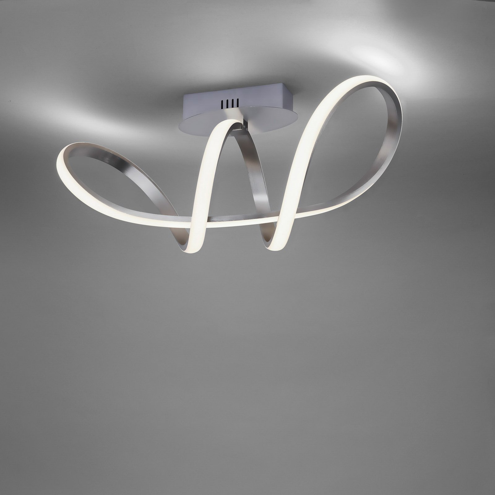 Maria LED ceiling light, dimmable, aluminium