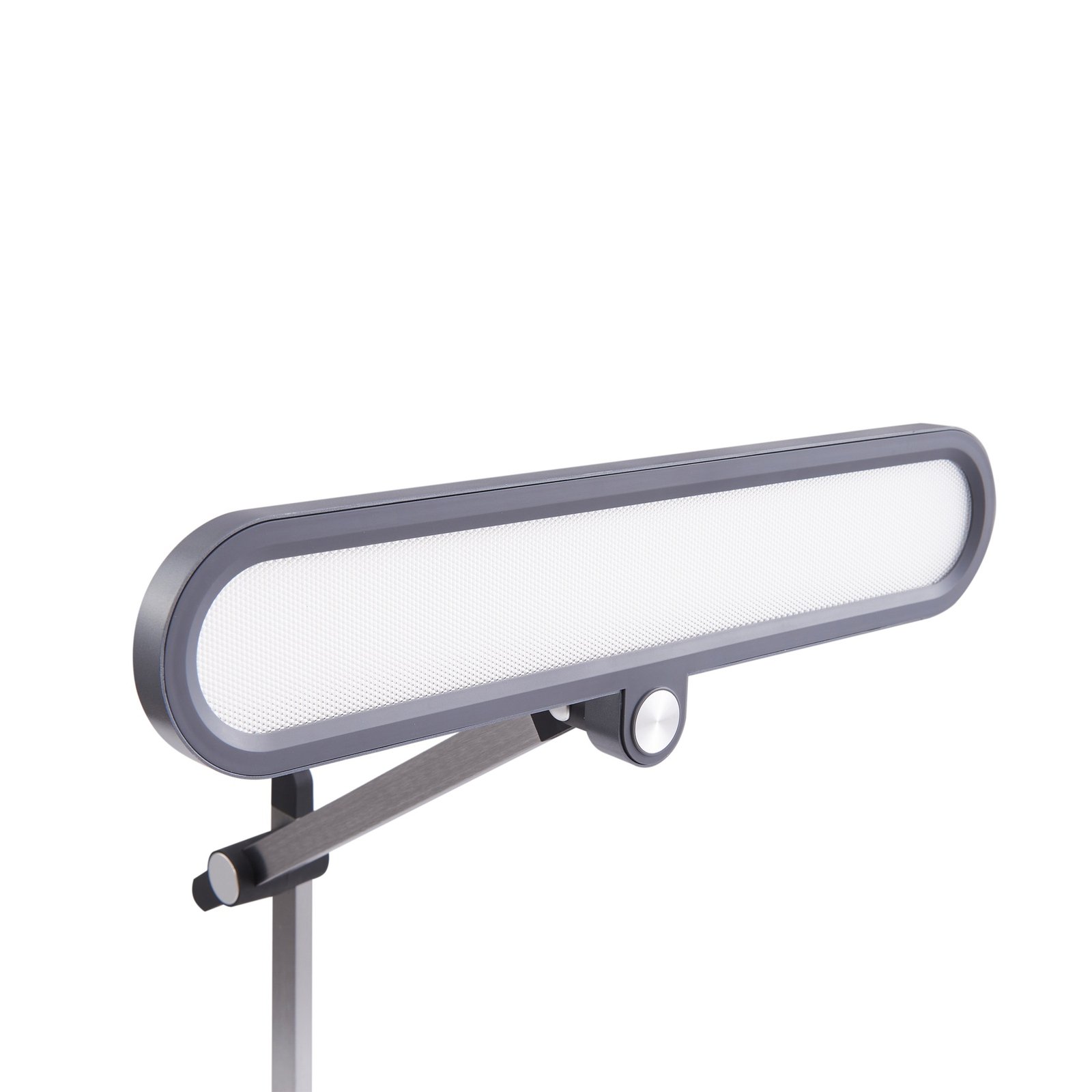 Lindby LED lampă de masă Elvir, gri, aluminiu, înălțime 53cm, CCT