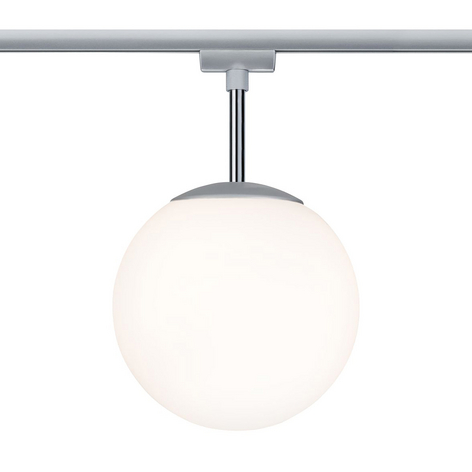 Paulmann URail Globe Kugelleuchte chrom, Glas opal