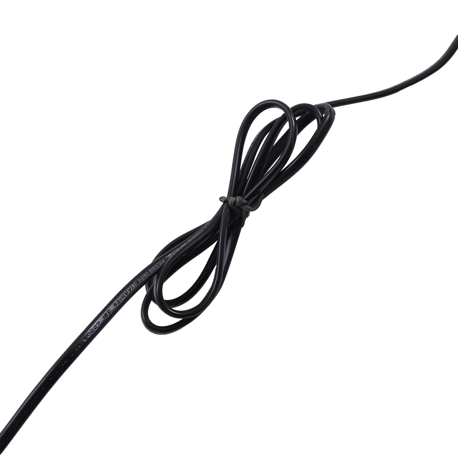 Lucande Silka stāvlampa, augstums 173 cm, regulējama, melna