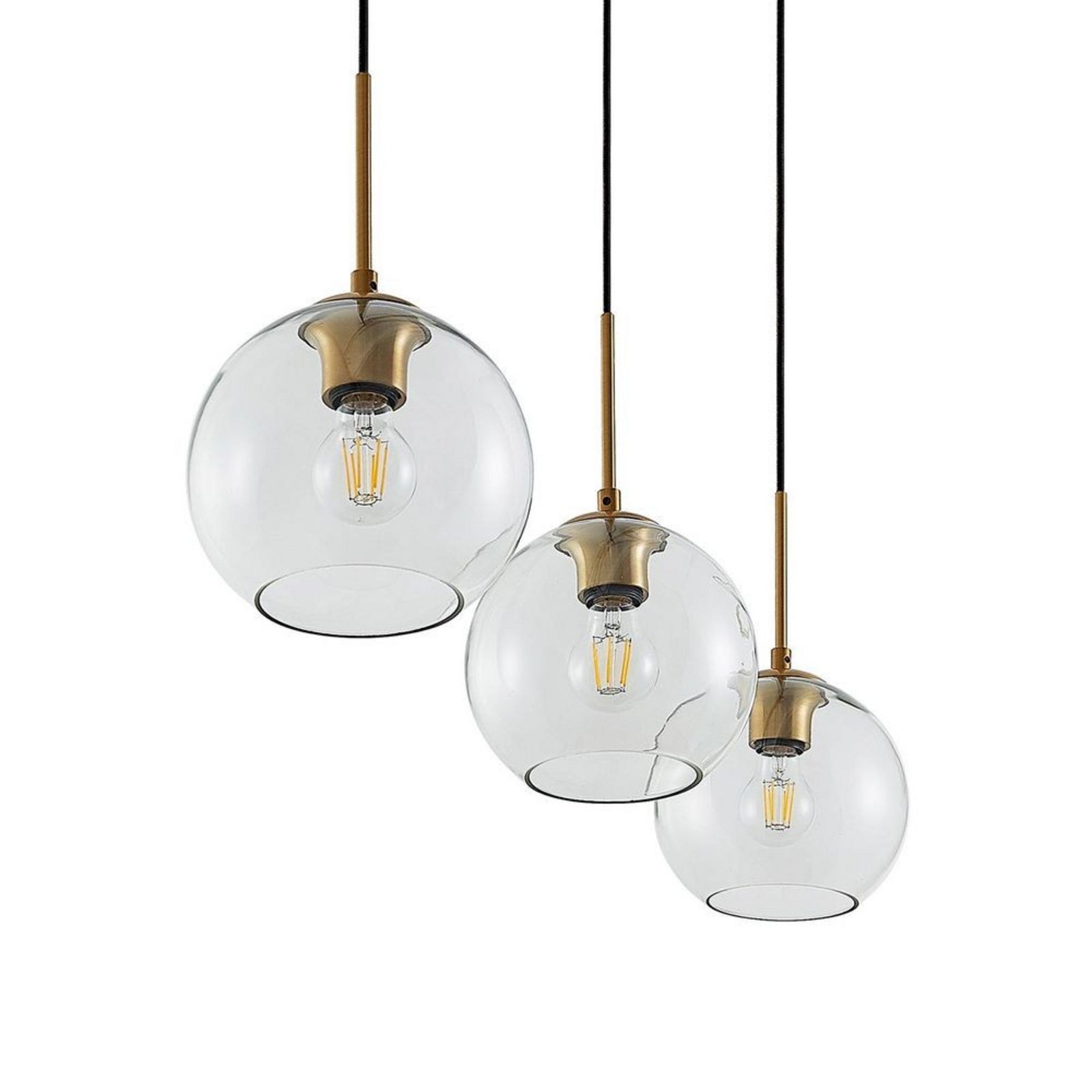 Grady 3 Pendant Clear - Lindby