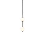 Candeeiro suspenso LED Audrey, cor aço, 2 lâmpadas, Ø 12 cm - UMAGE