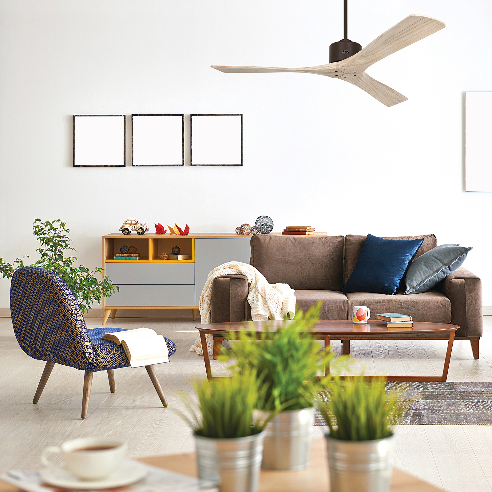 Compra Ventilador de techo Macao, bronce engrasado | Lampara.es Compra Ventilador de techo Macao, bronce engrasado | Lampara.es