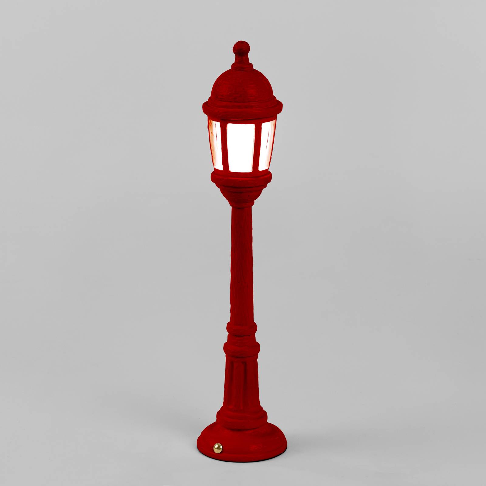 LED külső dekorvilágítás Street Lamp, akku, piros