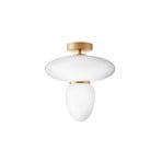 Rizzatto 42 Taklampe Opal/Satin Brass - Nuura