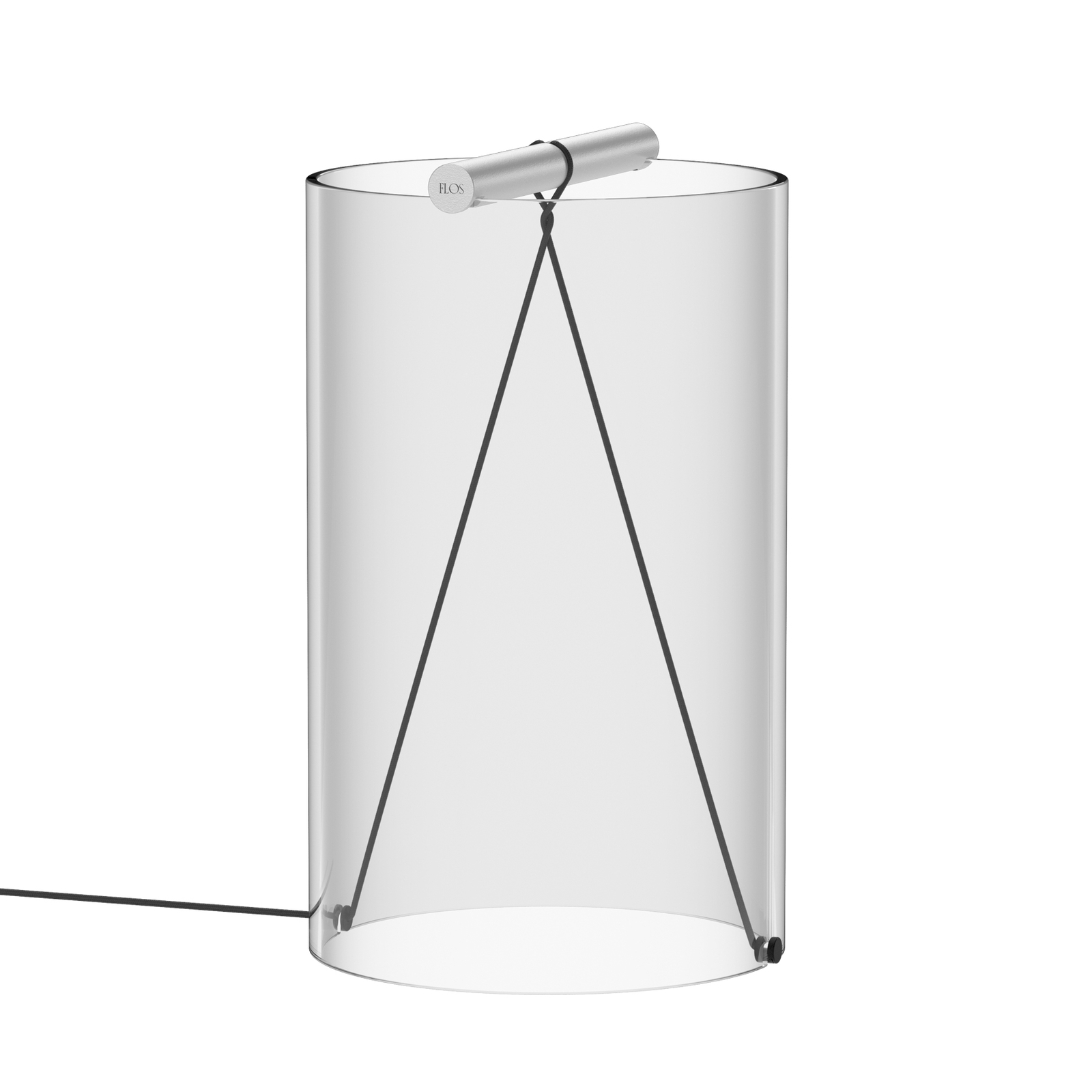 FLOS To-Tie T2 lampa stołowa LED, aluminium