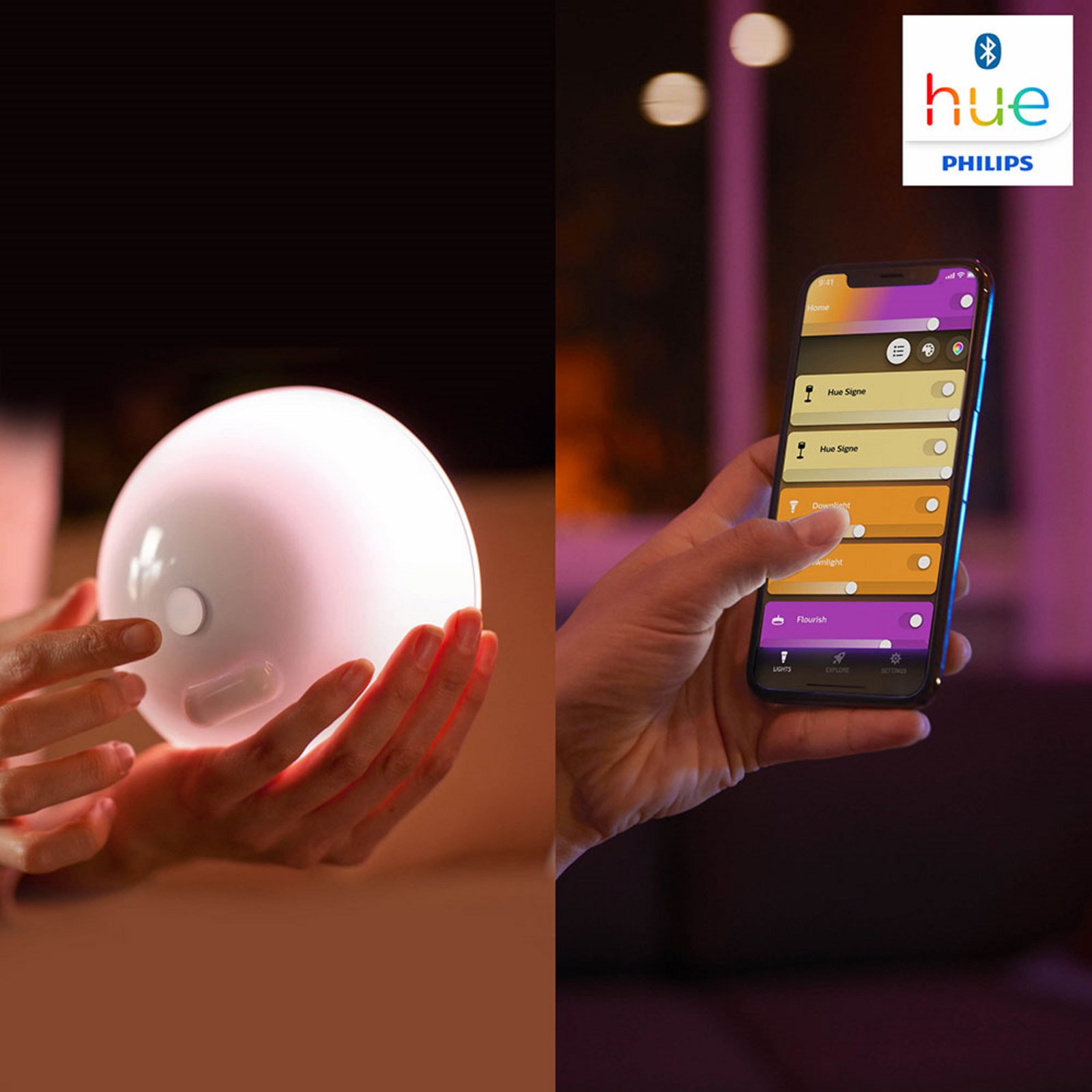 Color Go Lampă de Masă Bluetooth White/Color Amb. - Philips Hue