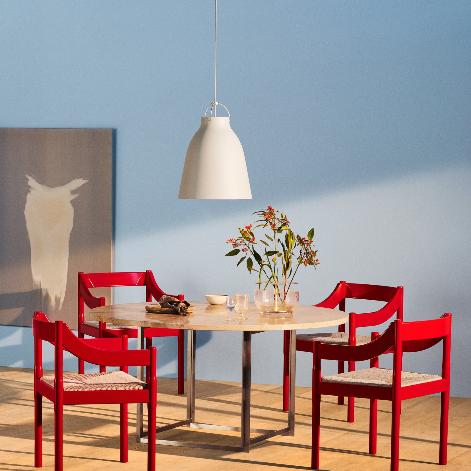 Caravaggio™ P3 Pendelleuchte Matt Weiß - Fritz Hansen