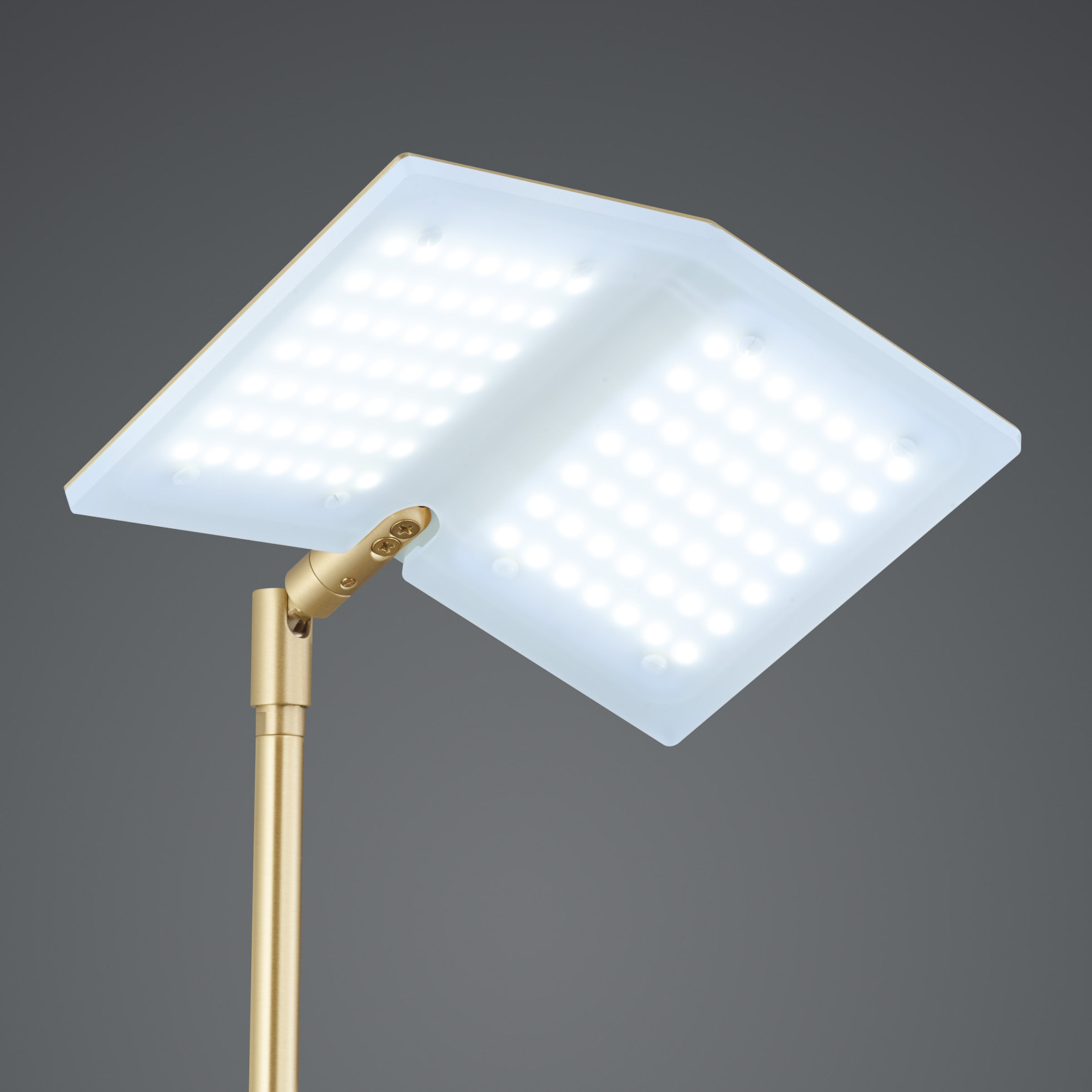 BANKAMP Book stojací lampa LED, mosaz