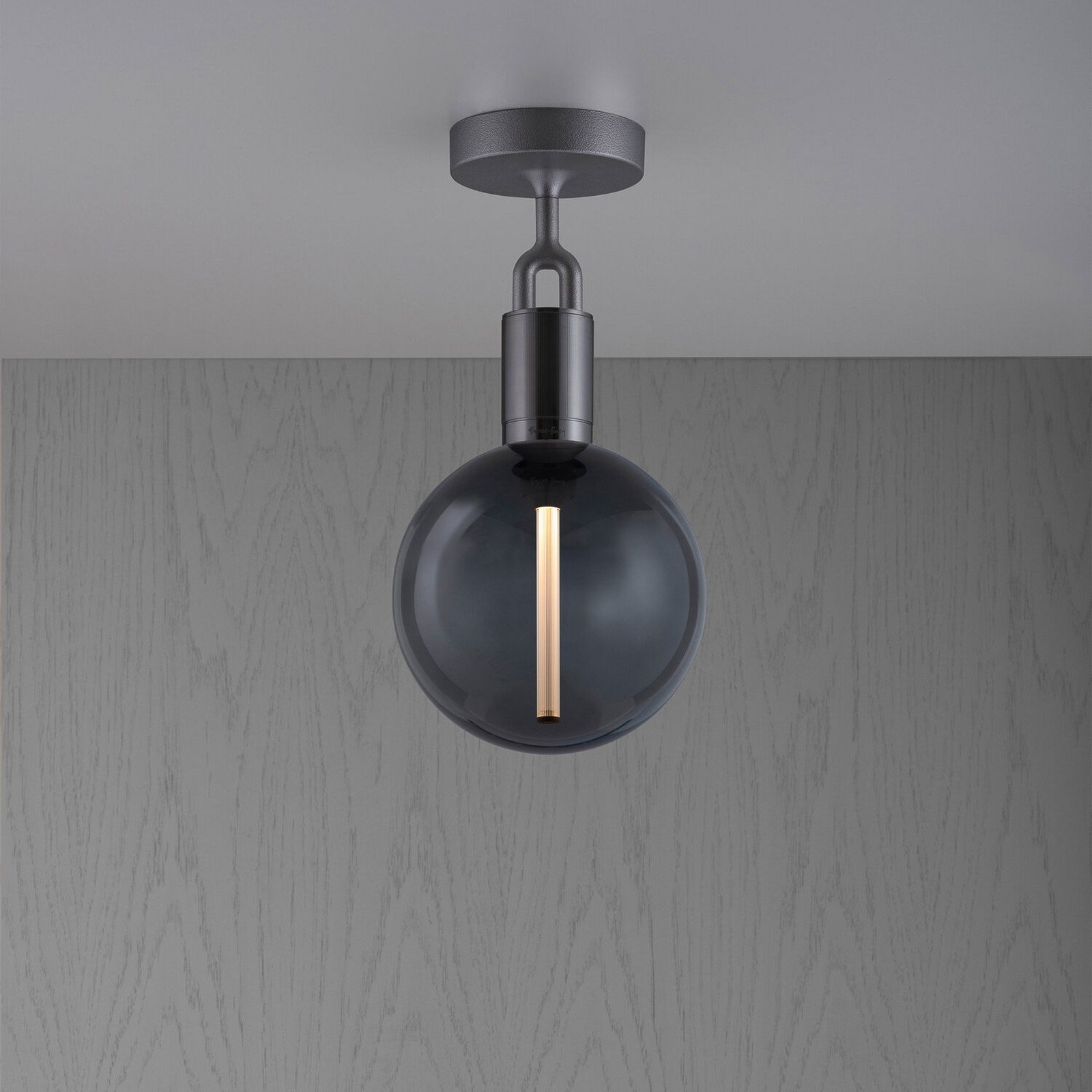 Buster + Punch Forked Gunmetal/glass smoked Ø 20cm