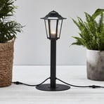 Lanterna de luz de caminho de 24 LEDs para jardim, preto, 3W