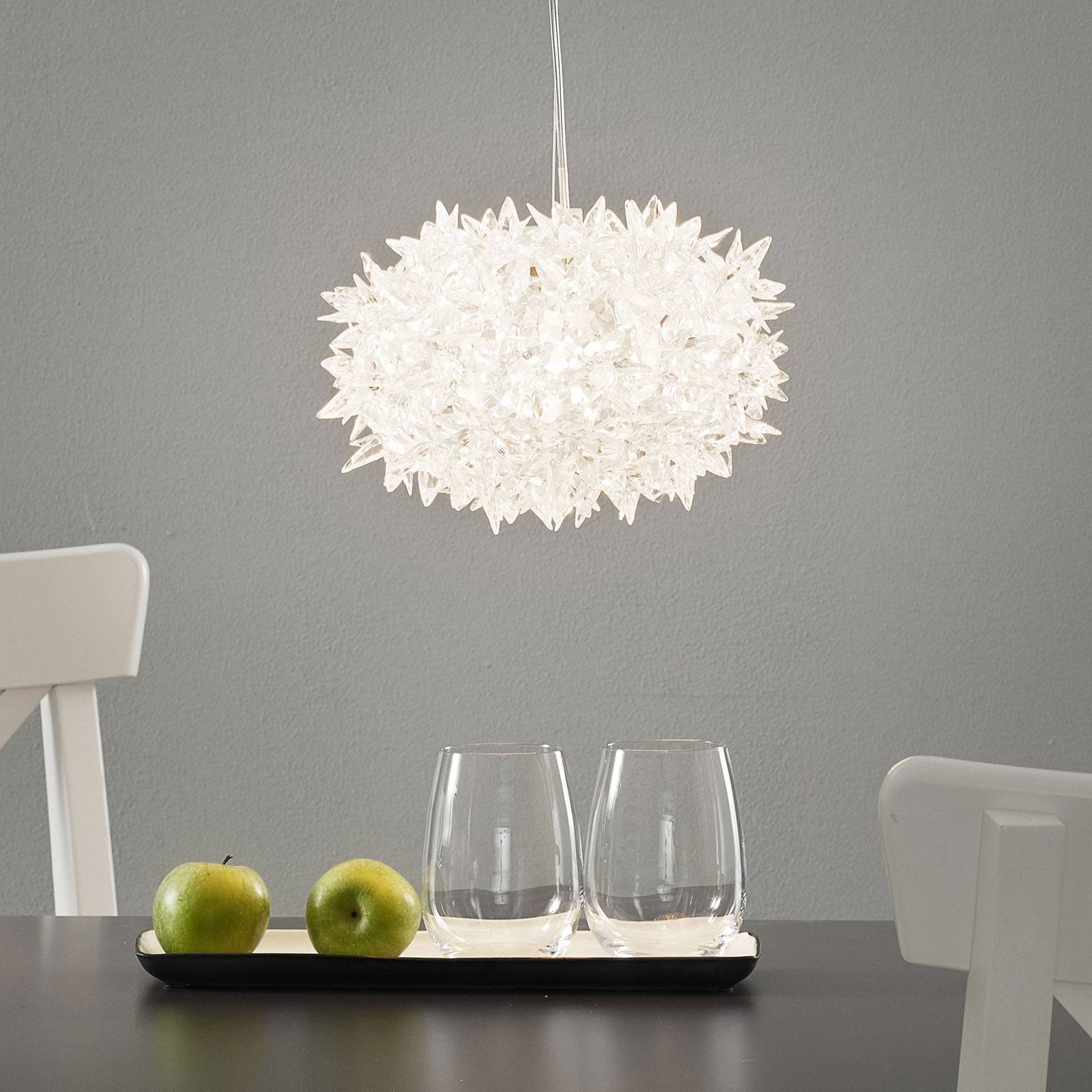 Kartell Bloom S2 suspension LED transparente