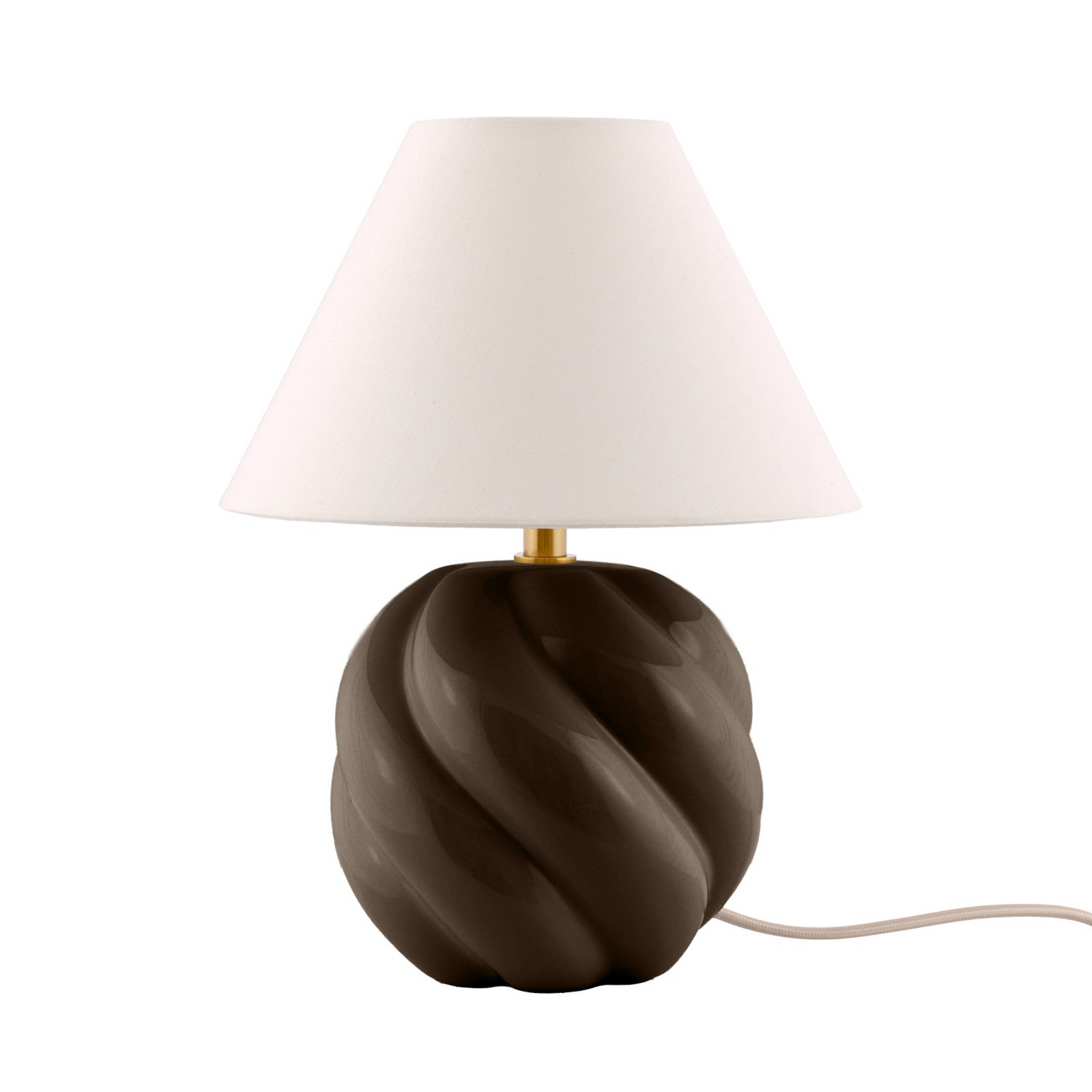 Globen Lighting Tischleuchte DAHLIA, beige/braun, Höhe 31 cm