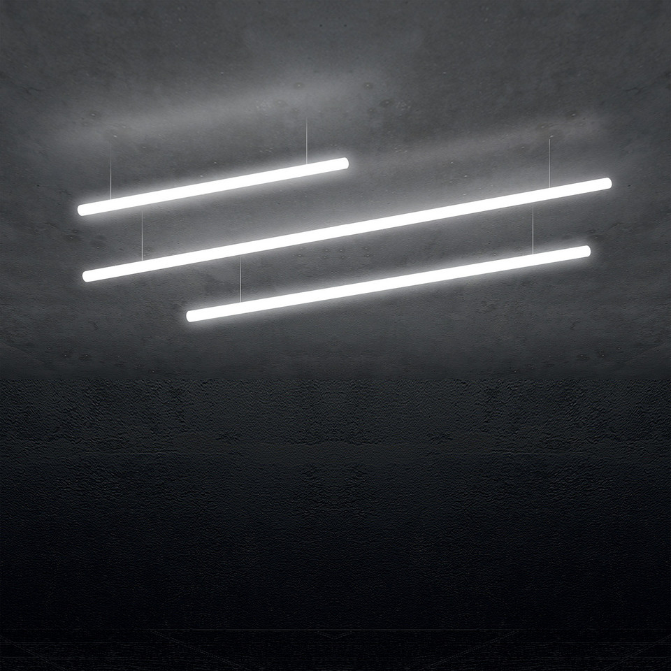 Artemide Alphabet of light linjär LED-hänglampa, vit från Artemide