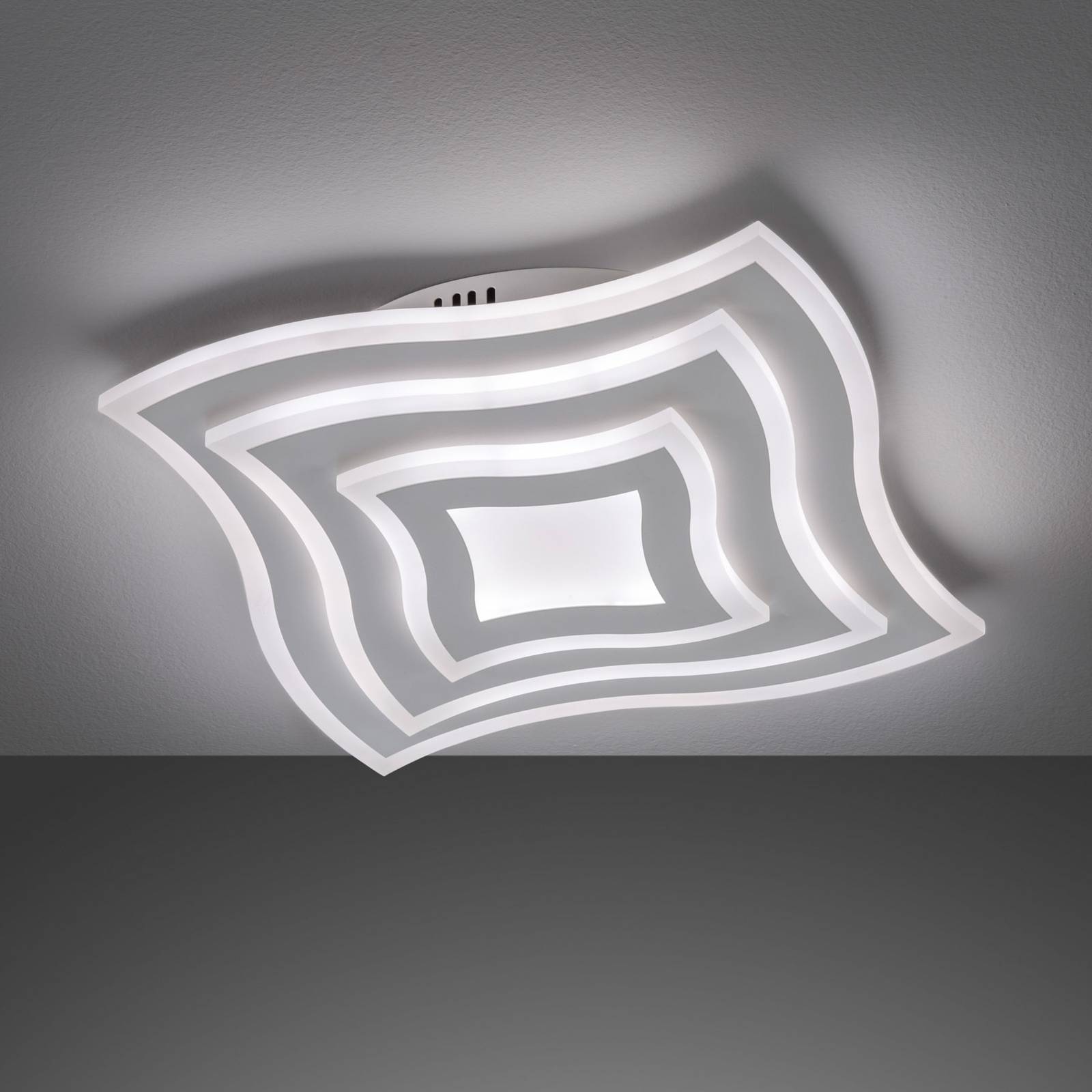 Lampa sufitowa LED Gorden z pilotem, rama