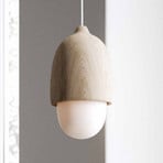 Terho S/M/L natural/opal pendant light