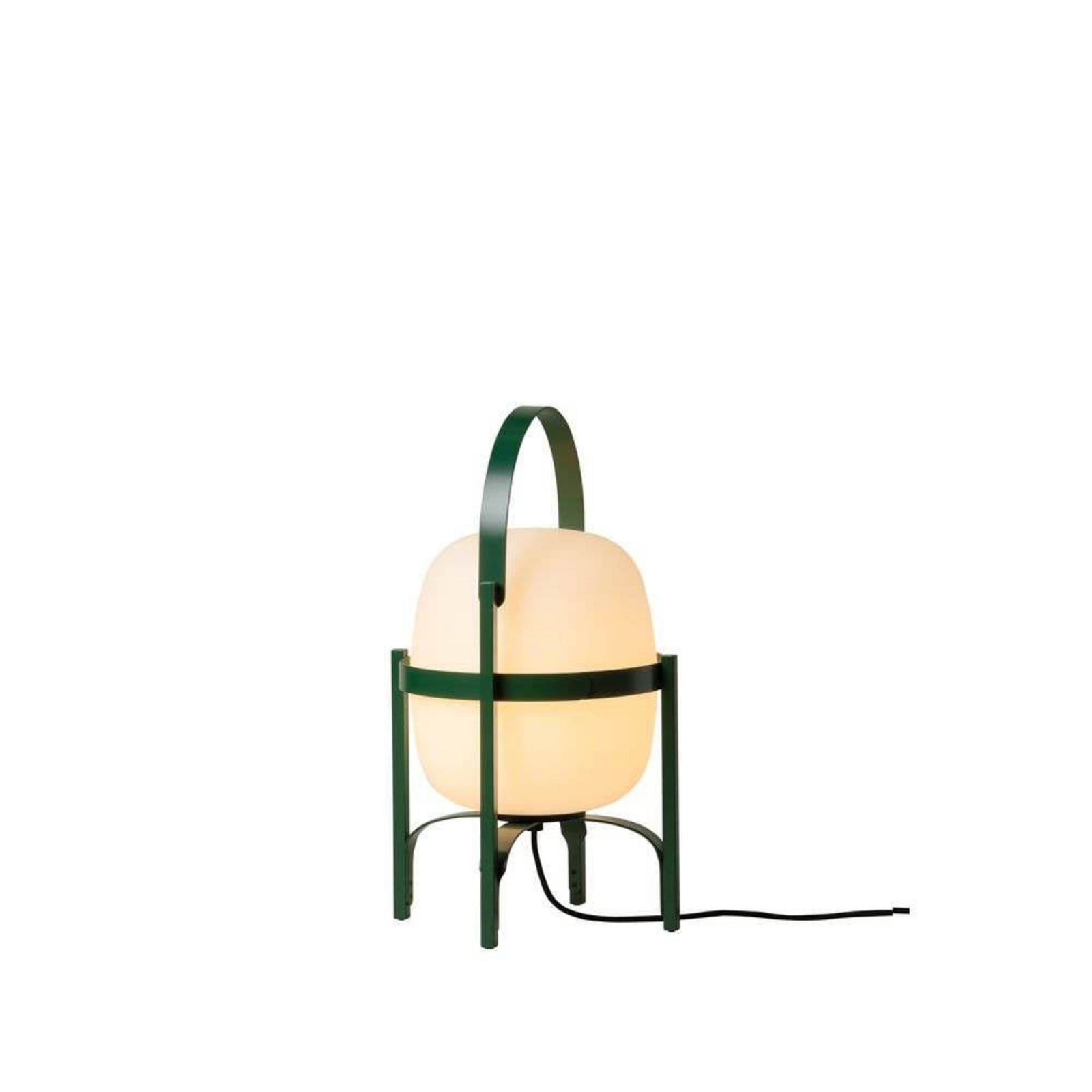 Cesta udendørs bordlampe IP65 English Green Santa & Cole - Spisestue - Aluminium