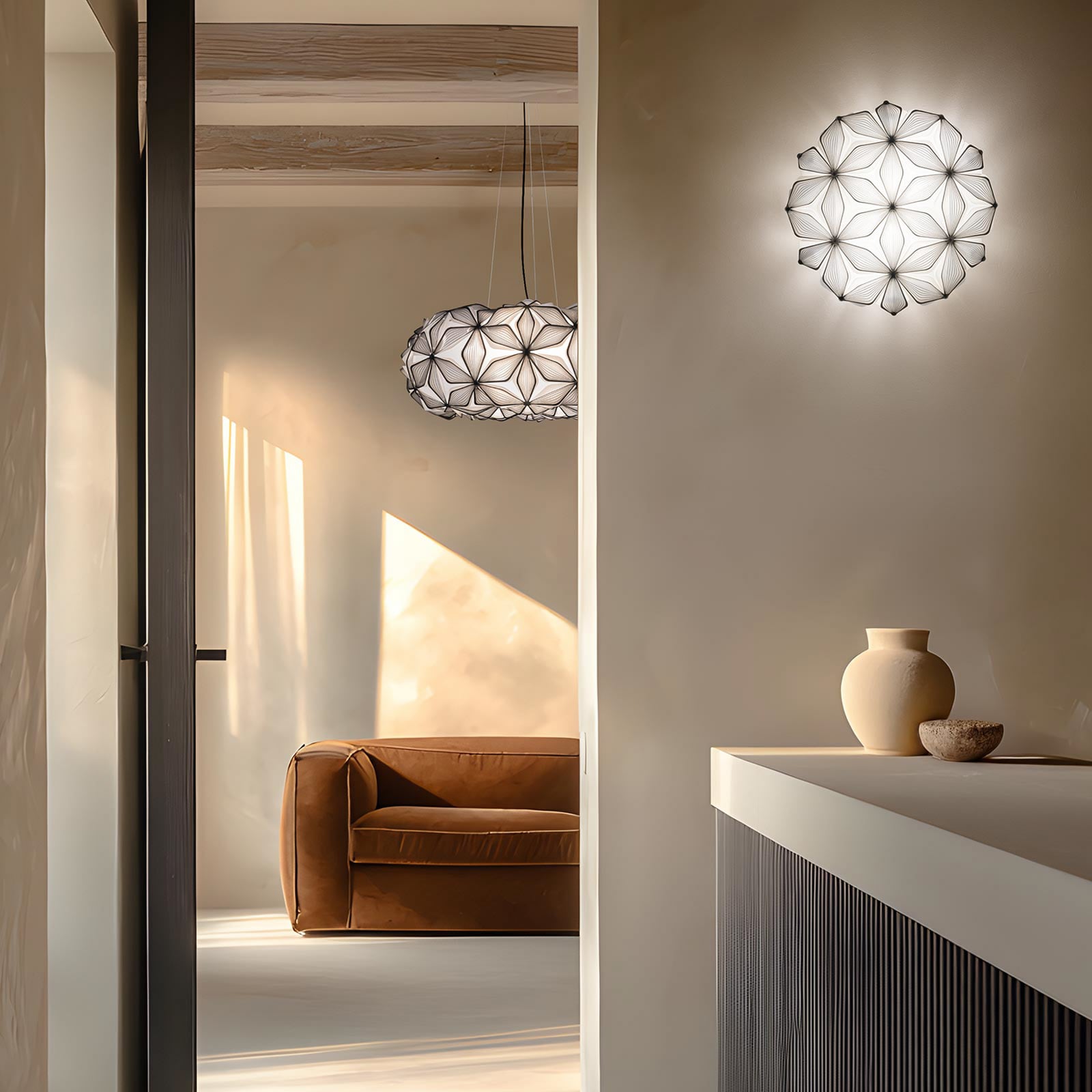 C'EST LA VIE Hängelampe schwarz/Kabel schwarz, Ø70cm - Slamp