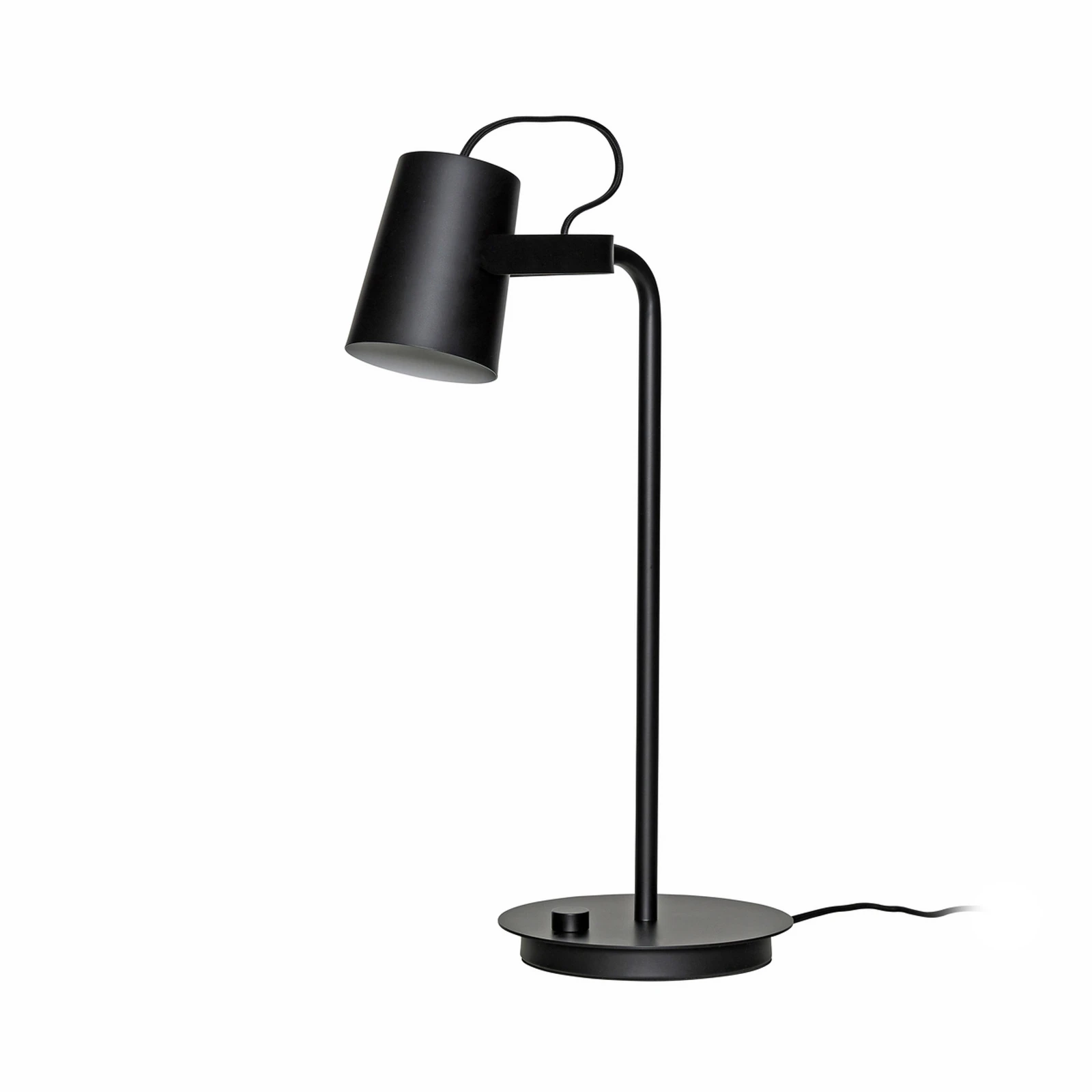 HÜBSCH stolna lampa Ardent, crna, željezo, E14, visina 54 cm