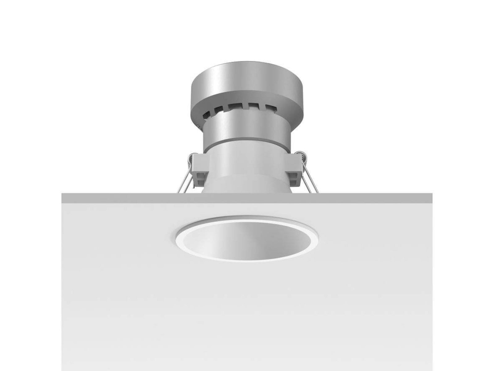Easy Kap 50 Fixed LED Einbauspots  Optic Medium White FLOS - Wohnzimmer - Aluminium