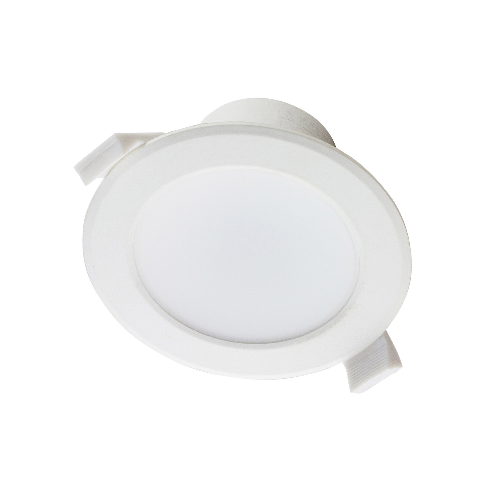 Prios LED recessed light Rida, set of 10, white, 10 cm, CCT, IP44