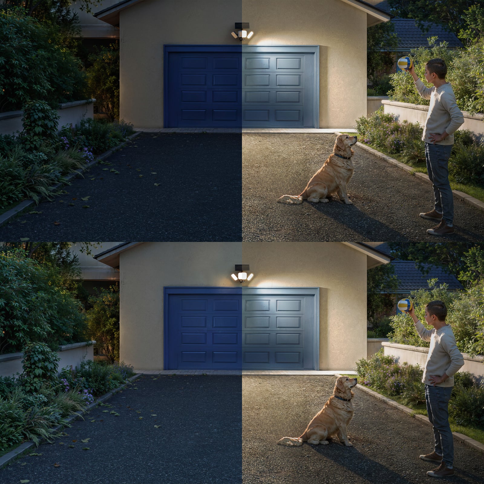 Philips LED-sončna svetilka Zyren, črna, 3.000 K, senzor, IP65 Philips LED-sončna svetilka Zyren, črna, 3.000 K, senzor, IP65