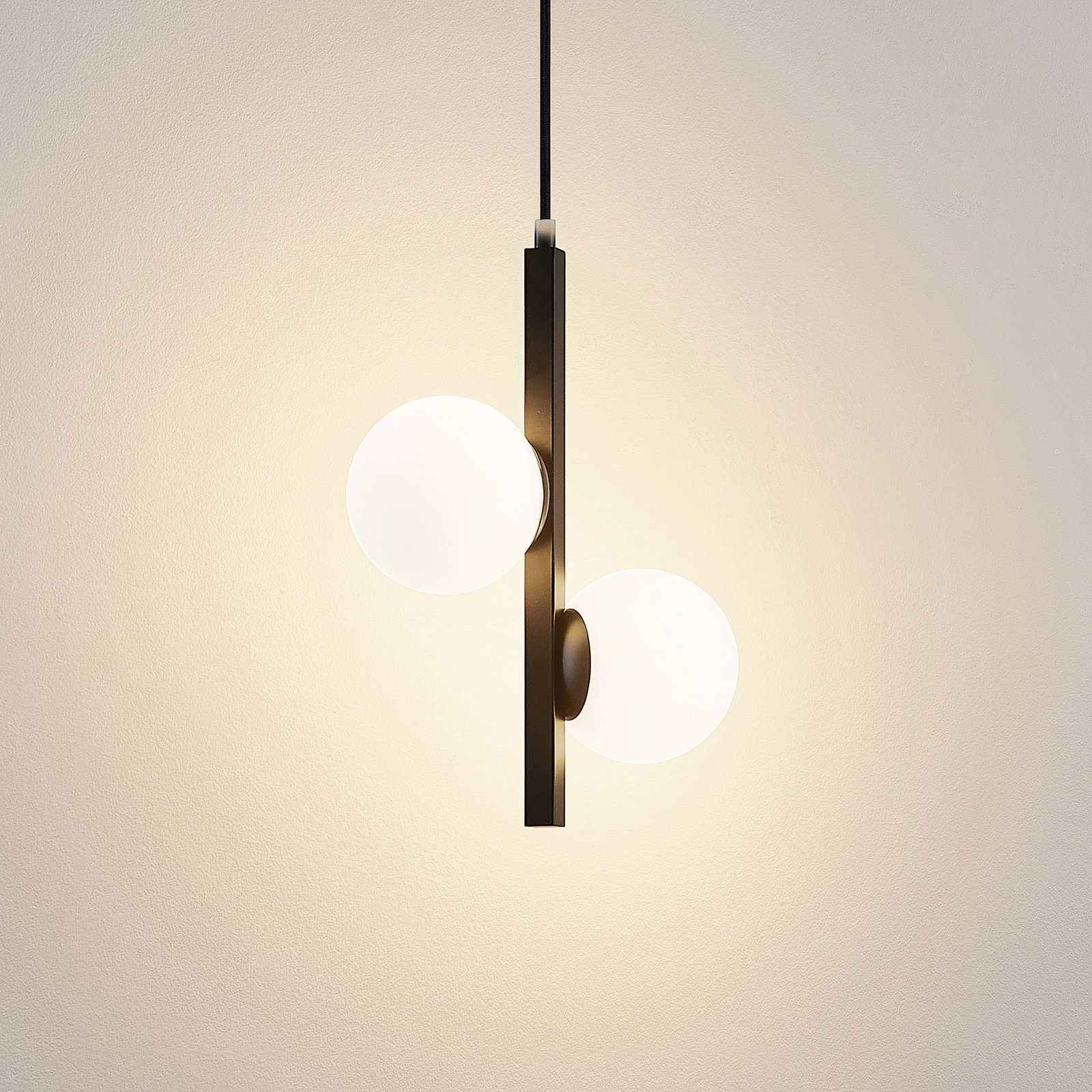 Emarin Pendelleuchte Black/Opal - Lucande