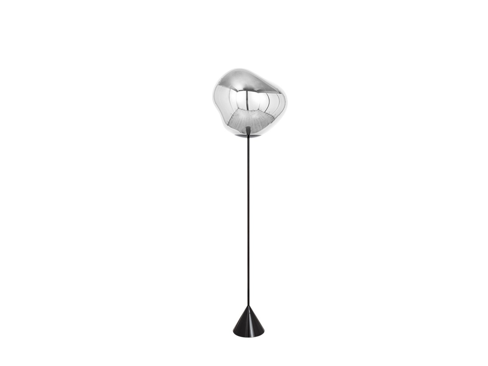 Melt Cone Slim Lampadar Silver - Tom Dixon