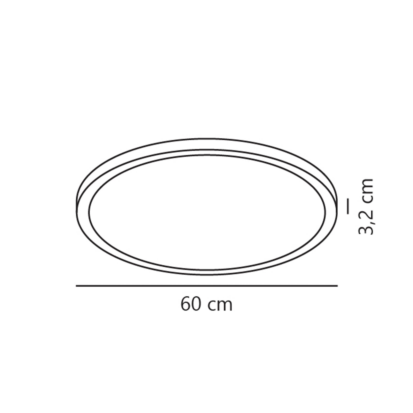 LED-Deckenleuchte Oja Smart, weiß, Ø 60 cm LED-Deckenleuchte Oja Smart, weiß, Ø 60 cm