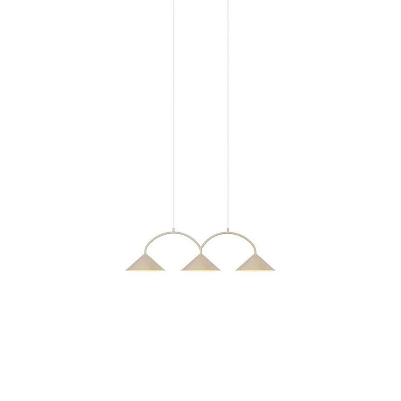 Globen Lighting – Curve 3 Pendelleuchte Beige